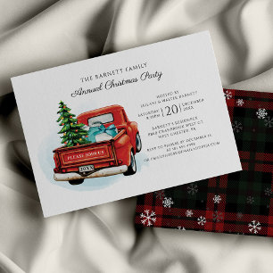Family Annual Reunion Christmas Party Invitation