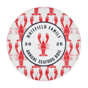 Family Any Occasion Lobster Boil Personalised Cutting Board