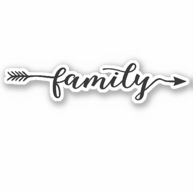 Family Arrow Sticker (Front)