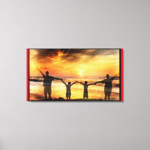 Family At Beach Side