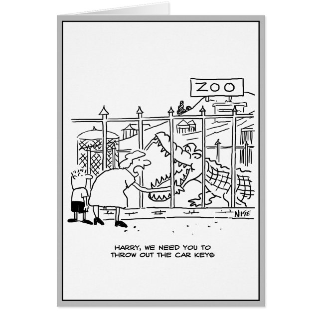 Family at the Zoo. Dad Swallowed by Alligator (Front)