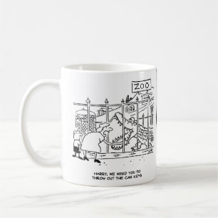 Family at the Zoo. Dad Swallowed by Alligator Coffee Mug