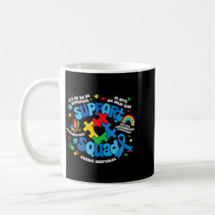 Family Au Support Team Au Awareness Sped Teacher Coffee Mug