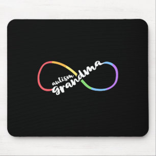 Family Autism Awareness Grandma Rainbow Infinity S Mouse Pad