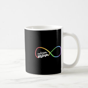 Family Autism Awareness Mum Rainbow Infinity Symbo Coffee Mug