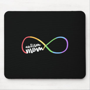 Family Autism Awareness Mum Rainbow Infinity Symbo Mouse Pad