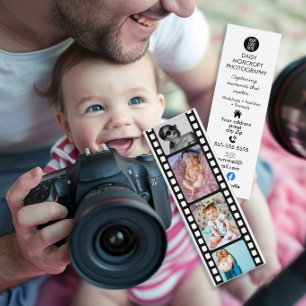 Family Baby Photographer Film Strip Business Card