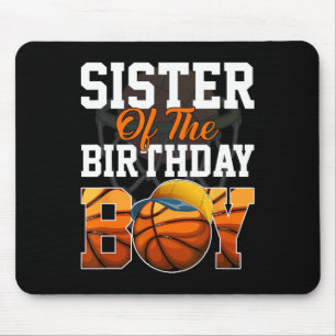 Family Baller B-day Party Sister Basketball Birthd Mouse Pad