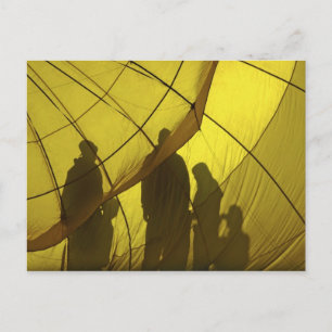 family balloon festival postcard