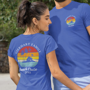 Family Beach Cruise Reunion Retro Matching T-Shirt