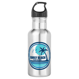 Family Beach South Carolina Palm Tree Birds 532 Ml Water Bottle