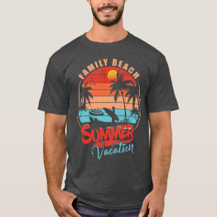 Family Beach Summer Vacation Palm Tree Beachwear T-Shirt