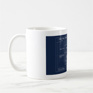 Family Blueprint Baby Announcement Coffee Mug