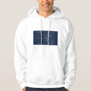 Family Blueprint Baby Announcement Hoodie
