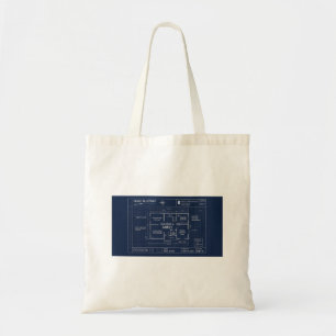 Family Blueprint Baby Announcement Tote Bag
