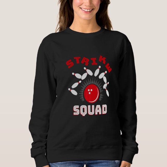 Family Bowling Gutter Rollin' Bowlers Squad Strike Sweatshirt (Front)