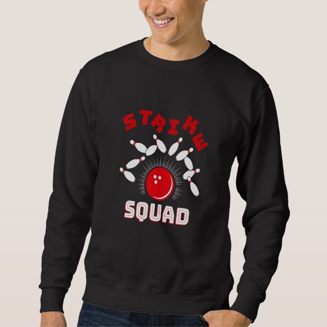 Family Bowling Gutter Rollin' Bowlers Squad Strike Sweatshirt (Front)