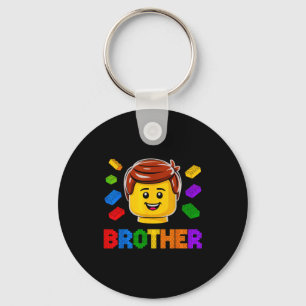 Family Brother Master Builder Building Brick Block Key Ring
