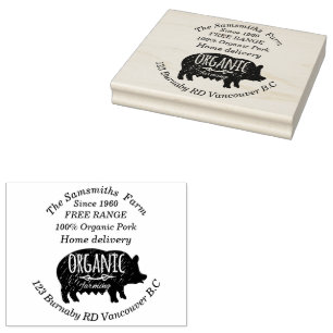 Family Business Pork Farm Since 1960 lg Rubber Stamp