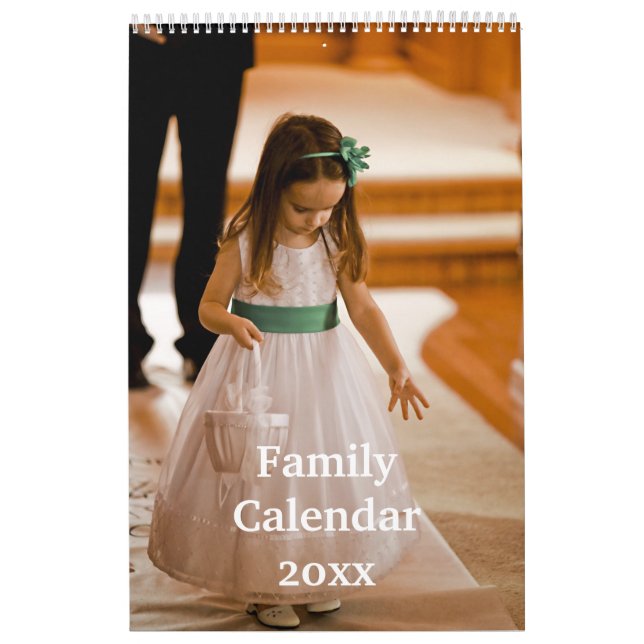 Family Calendar With Cute Photos (Cover)