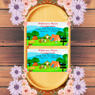 Family Camping Promotional Card Nature-Inspired