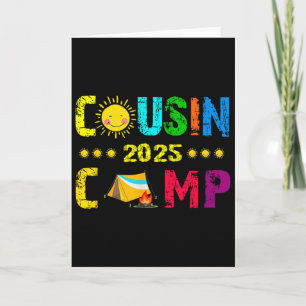 Family Camping Summer Vacation Crew Cousin Camp 20 Card