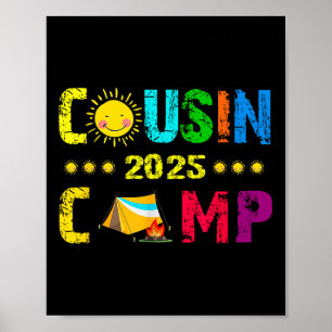 Family Camping Summer Vacation Crew Cousin Camp 20 Poster