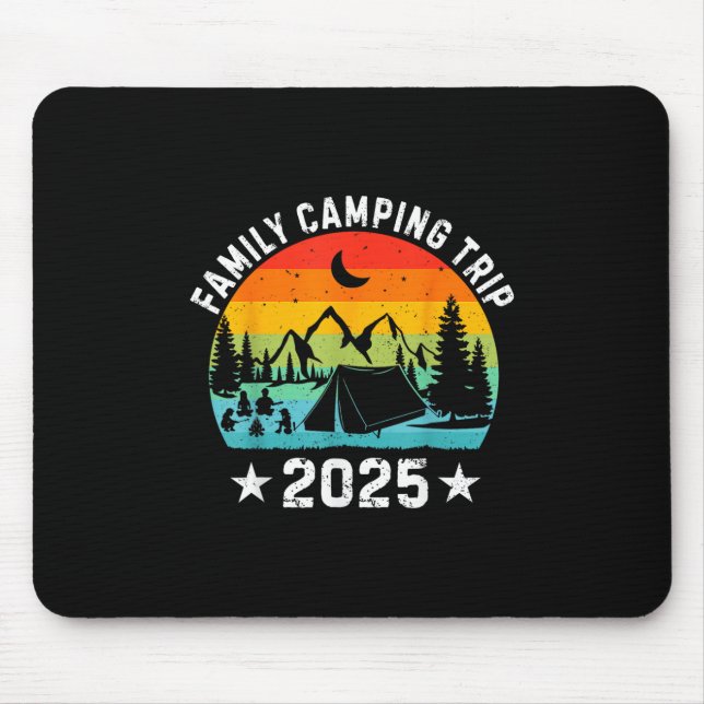 Family Camping Trip 2025 Matching Crew Summer Vaca Mouse Pad (Front)