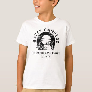 Family Camping Trip Name Year Happy Campers T-Shirt