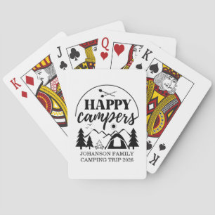 Family Camping Trip Playing Cards