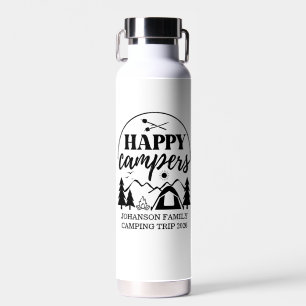 Family Camping Trip Water Bottle