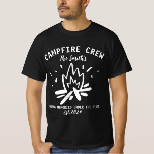 Family Camping Vacation 2024, Campfire Crew T-Shirt