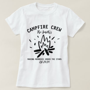 Family Camping Vacation 2024, Campfire Crew T-Shirt
