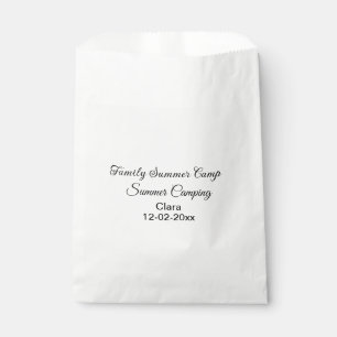Family camping vacation custom add name dateSummer Favour Bag