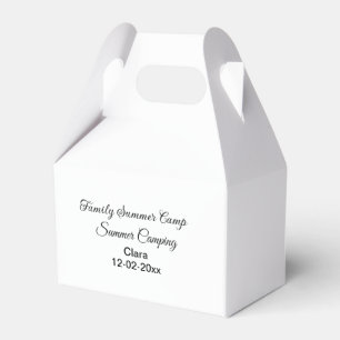 Family camping vacation custom add name dateSummer Favour Box