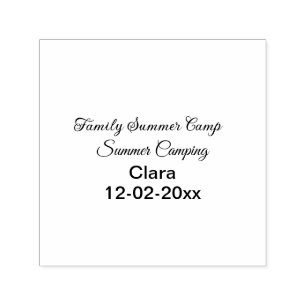 Family camping vacation custom add name dateSummer Self-inking Stamp