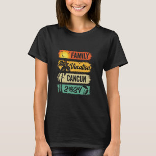 Family Cancun Vacation 2024 Funny Matching Group F T-Shirt