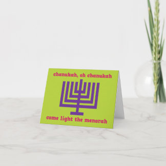 Family Chanukah greeting card