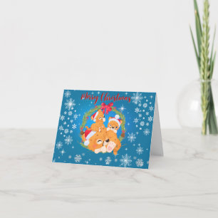 Family Cheetah Christmas Card