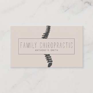 Family Chiropractic Chiropractor Business Card