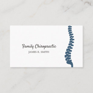 Family Chiropractic Chiropractor Business Card