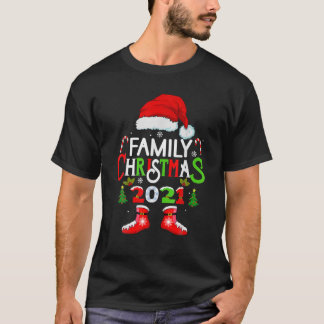 Family Christmas 2021 Crew Xmas Squad Santa Funny T-Shirt