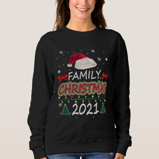 Family Christmas 2021 Matching Family Squad Santa Sweatshirt (Front)