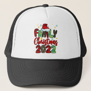 Family Christmas 2022 Matching Family Funny Santa Trucker Hat