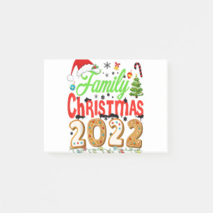 Family Christmas 2022 Squad Santa Elf Funny Post-it Notes