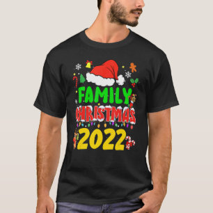 Family Christmas 2022 Team Santa Elf Squad Pyjamas T-Shirt