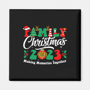 Family Christmas 2023 Matching Squad Fun Xmas Sant Magnet