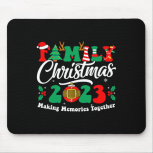 Family Christmas 2023 Matching Squad Fun Xmas Sant Mouse Pad