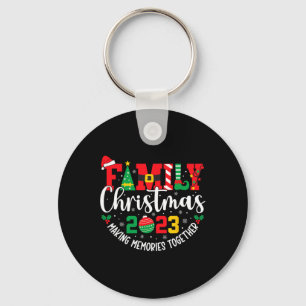 Family Christmas 2023 Matching Squad Santa Elf Fun Key Ring