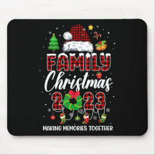 Family Christmas 2023 Matching Squad Santa Elf Fun Mouse Pad